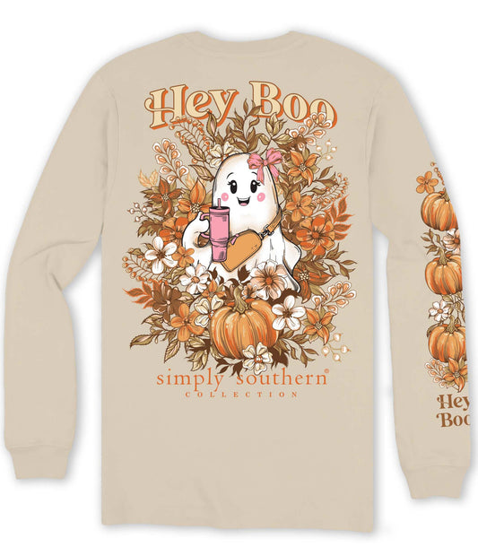 SS Hey Boo Long Sleeve Tee