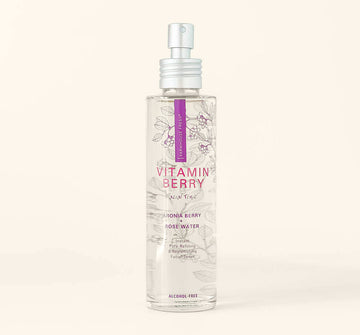 FarmHouse Fresh Vitamin Berry Facial Tonic refreshing facial mist in 3.5 oz glass bottle
