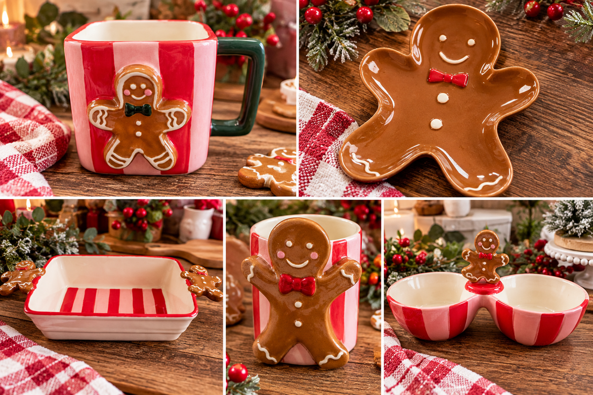 Simply Southern Christmas Ceramic Gingerbread Collection