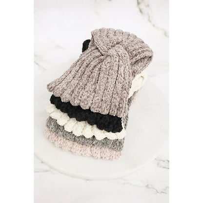Two Tone Knit Winter Headband