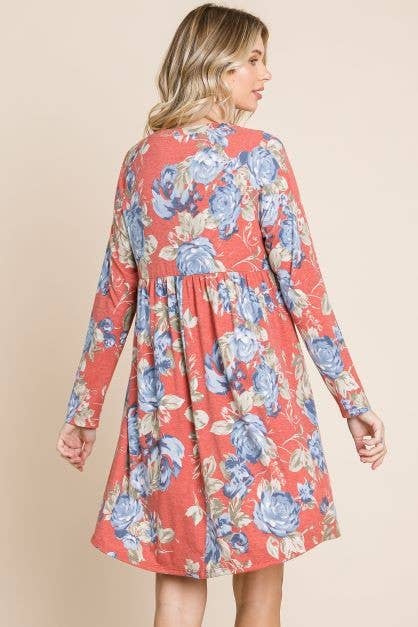 Floral Swing Babydoll Dress