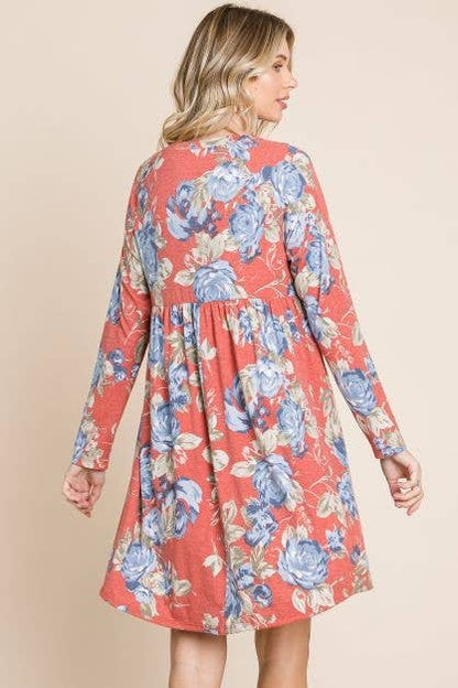 Floral Swing Babydoll Dress