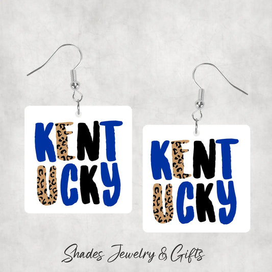 Kentucky Earrings, Kentucky Wildcats Earrings, Uk Wildcats