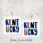Kentucky Earrings, Kentucky Wildcats Earrings, Uk Wildcats