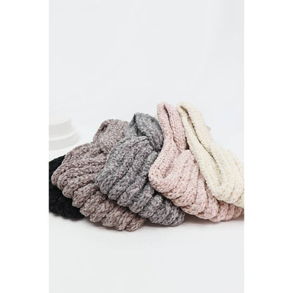 Two Tone Knit Winter Headband