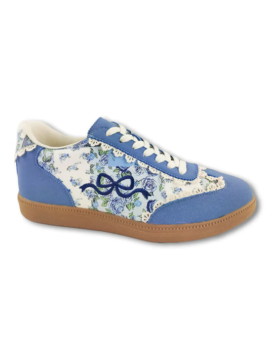 Simply Southern Blue Bow Sneaker