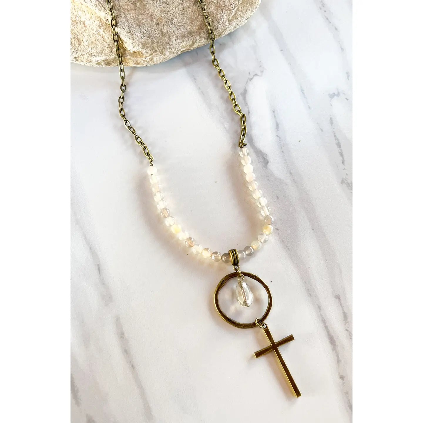 Gianna Necklace in Crystal