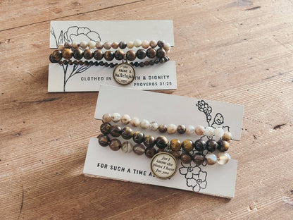 I Know The Plans Christian Bracelet Stack - Jeremiah 29:11