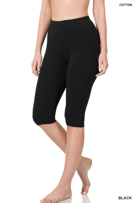 Cotton Capris - Black