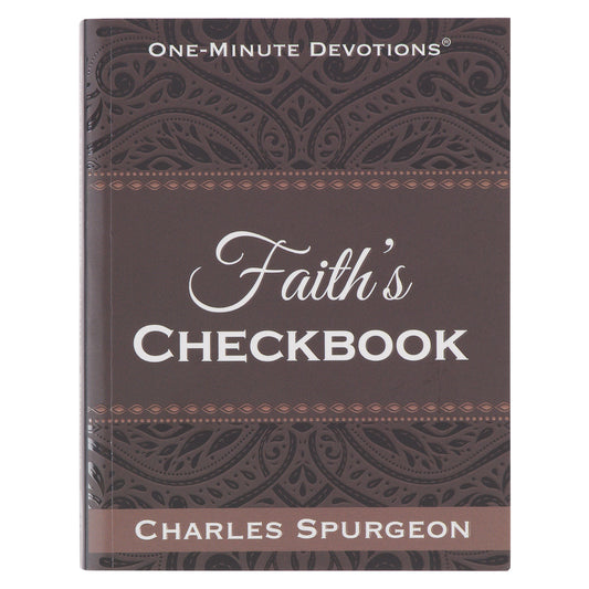 Faith's Checkbook Brown Softcover One-Minute Devotions