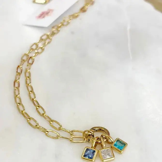 Birthstone Necklace Bar