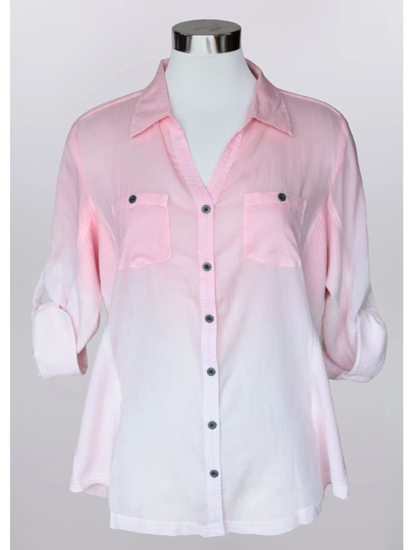 Keren Hart Pink Ombre Long Sleeve Top