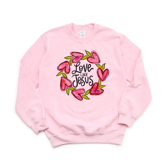 Love Like Jesus Heart Vine Sweatshirt - Baxter and Me
