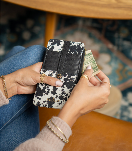 Kedzie Essentials Only Zippered Wallet - 6 Colors