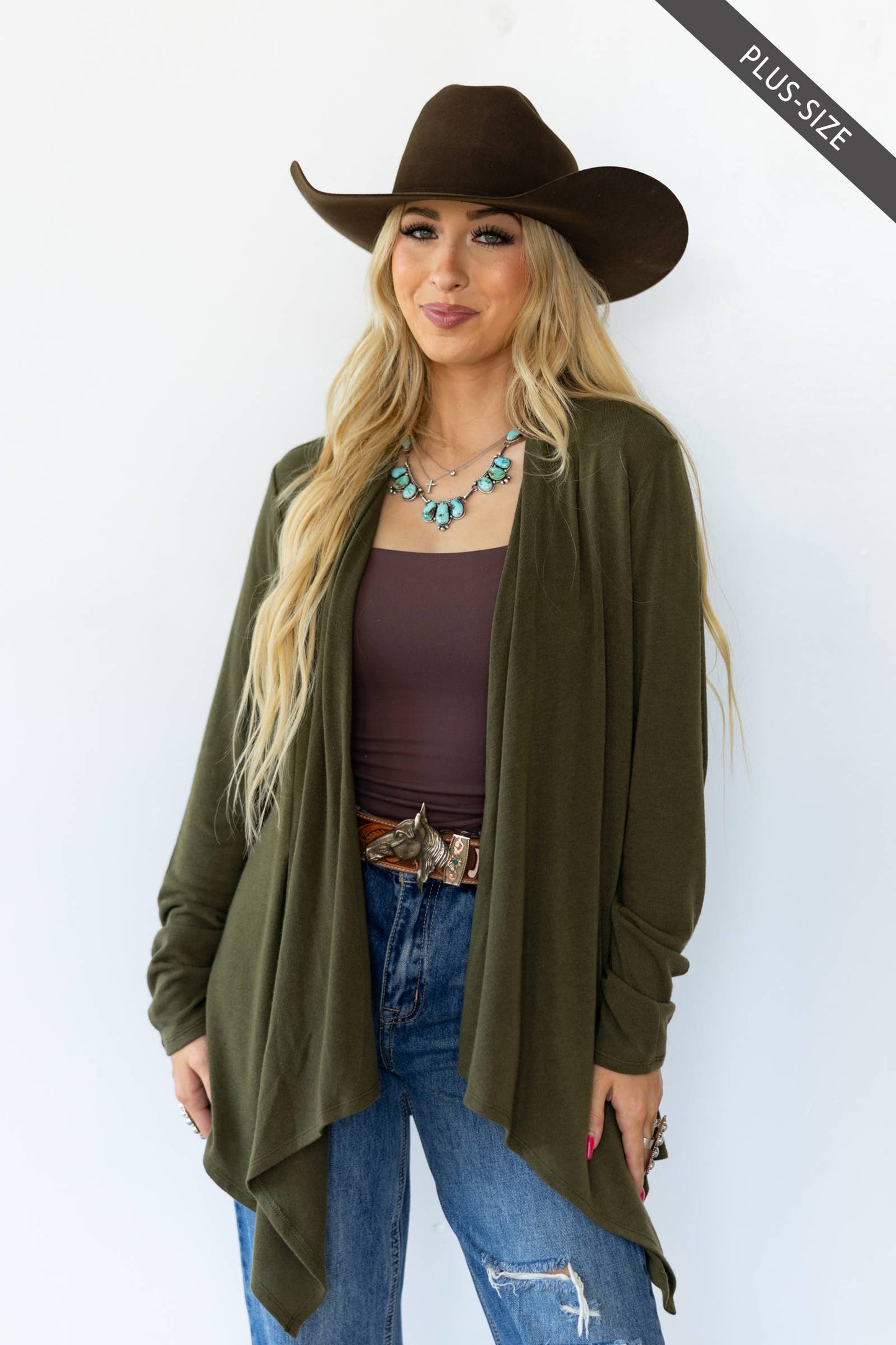 Plus Size Effortless Lightweight Cardigan