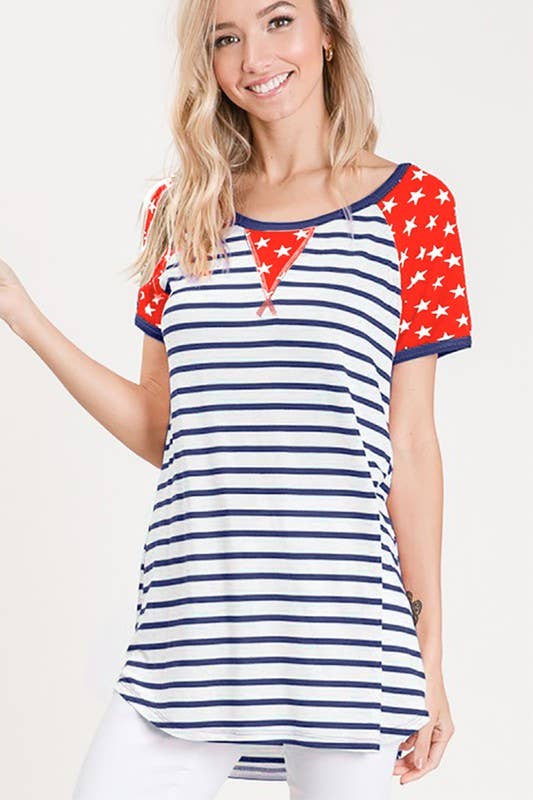 Plus Stars and Stripes Top