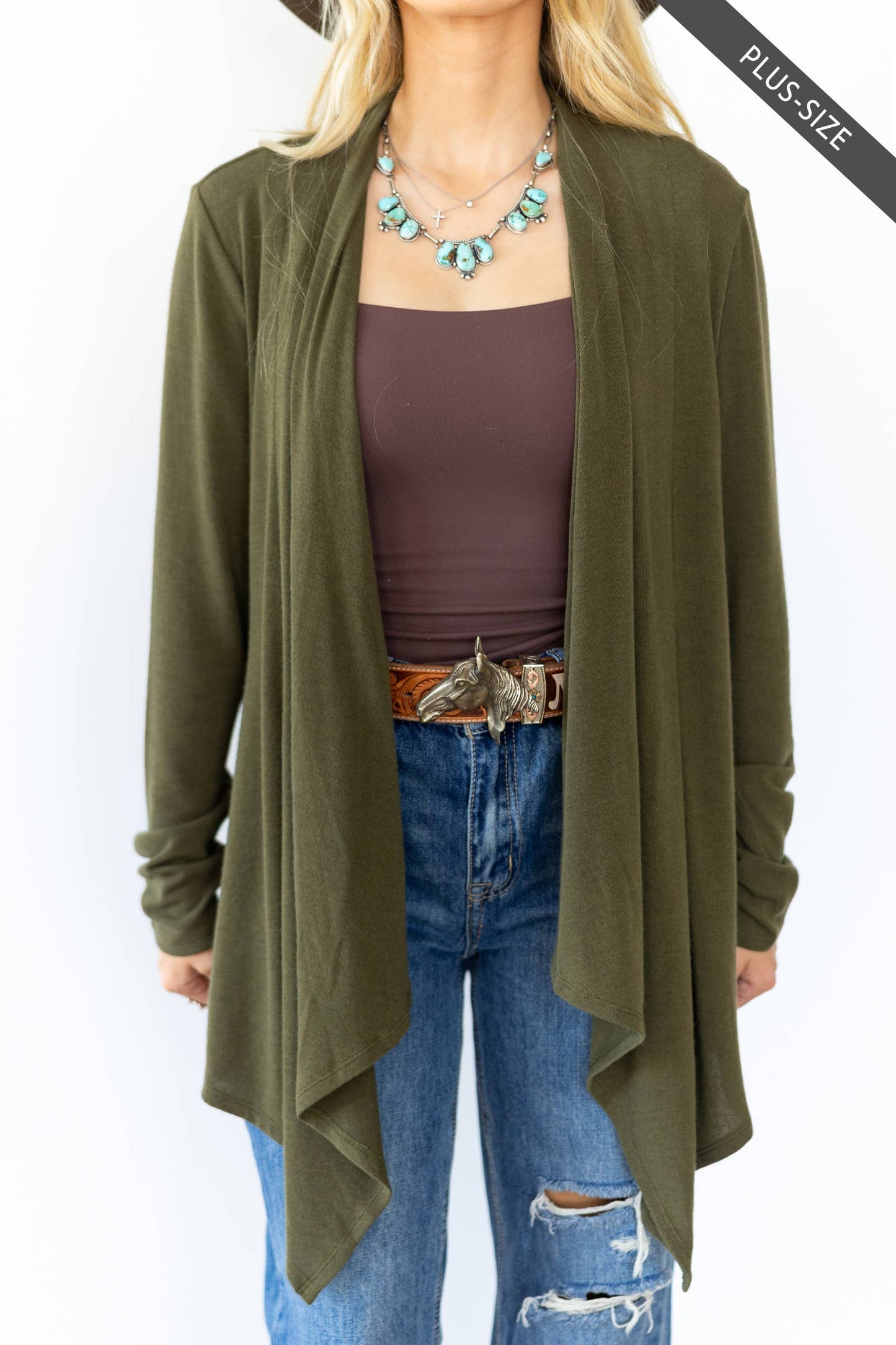 Plus Size Effortless Lightweight Cardigan