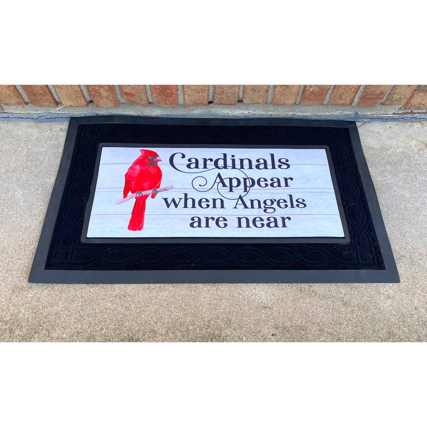 Doormat Insert - Cardinals Appear When Angels are Near