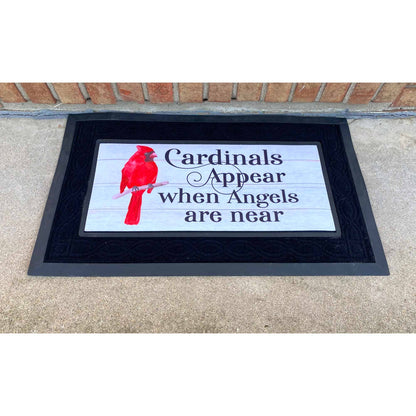 Doormat Insert - Cardinals Appear When Angels are Near