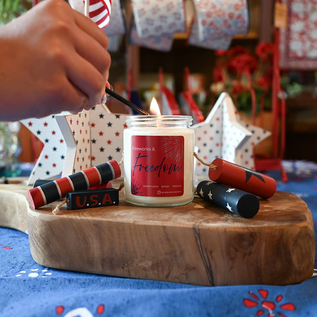 Fireworks & Freedom | 7 oz Classic Candle | 4th of July