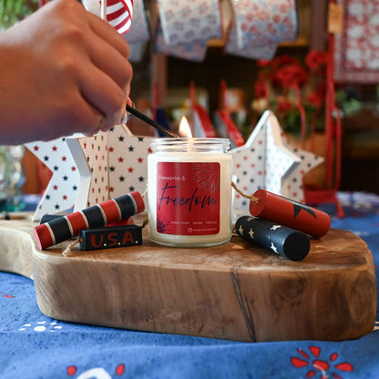 Fireworks & Freedom | 7 oz Classic Candle | 4th of July