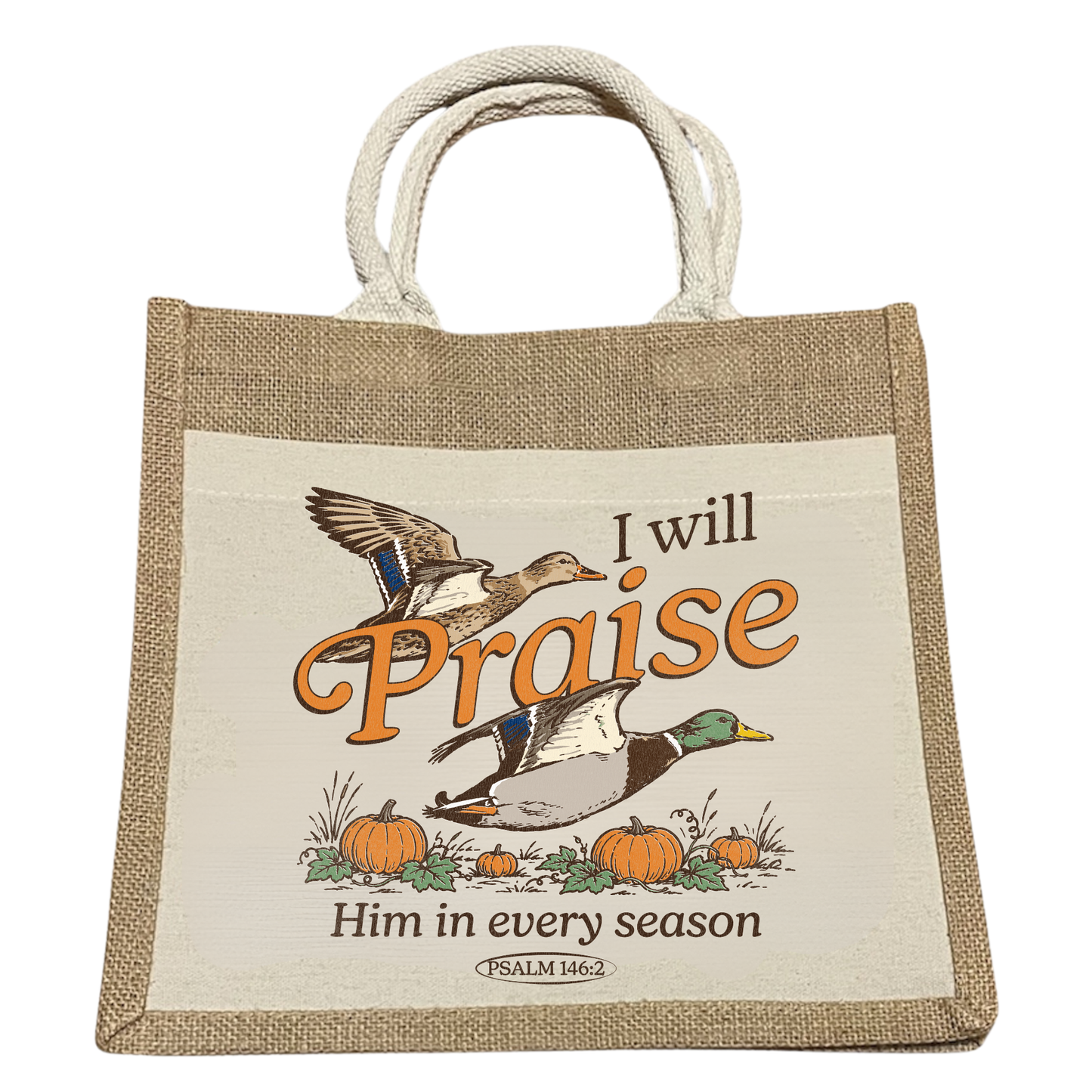 I Will Praise Him In Every Season: Bible Bag