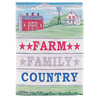 Garden Flag Farm Family Country