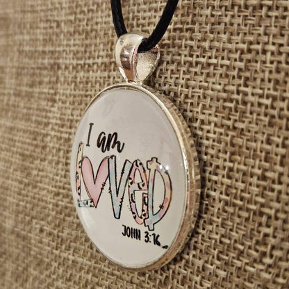 I Am Loved Pendant Necklace, Christian Thank You Gifts, Religious Jewelry