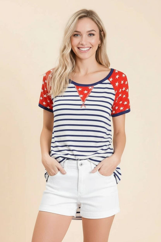 Plus Stars and Stripes Top