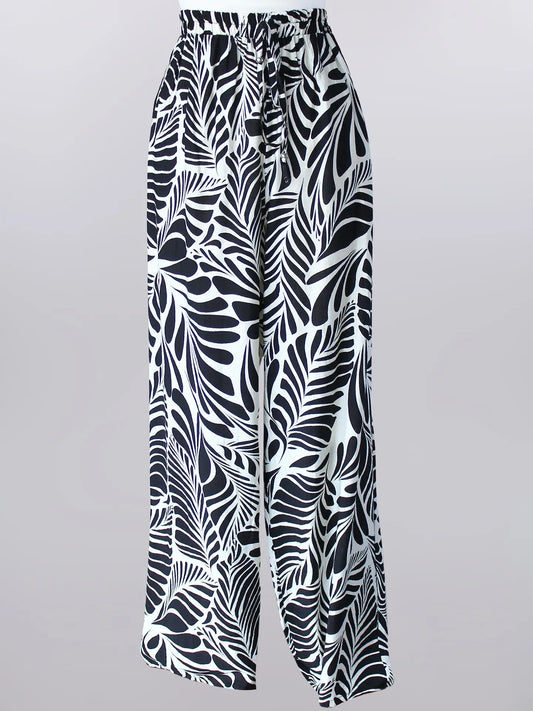 Keren Hart Black and Ivory Pants