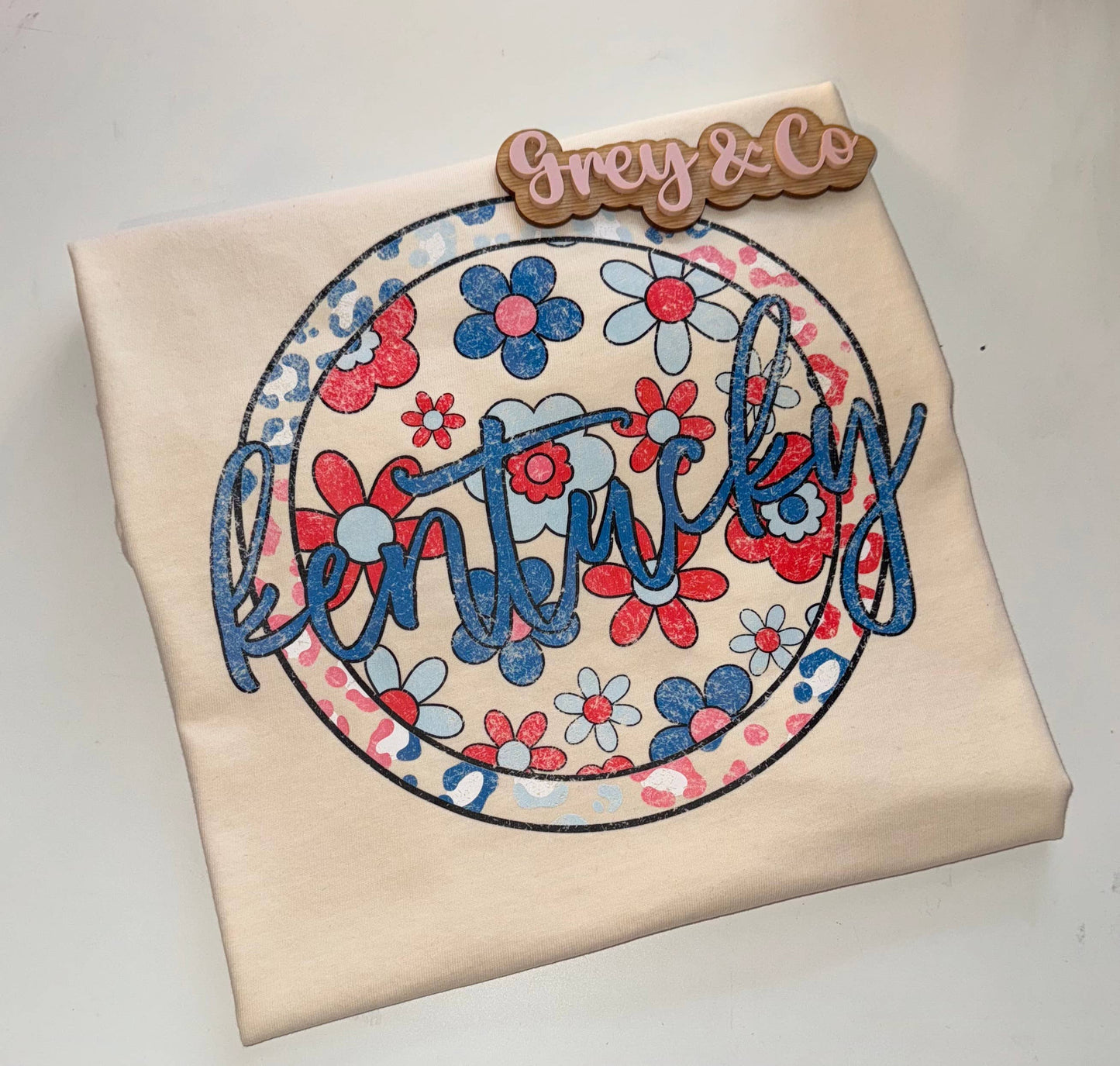 Kentucky Floral Comfort Colors Tee