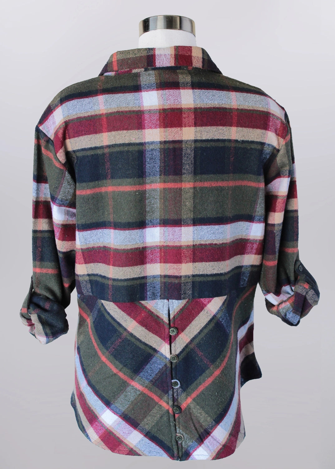 Keren Hart Flannel with button back detail
