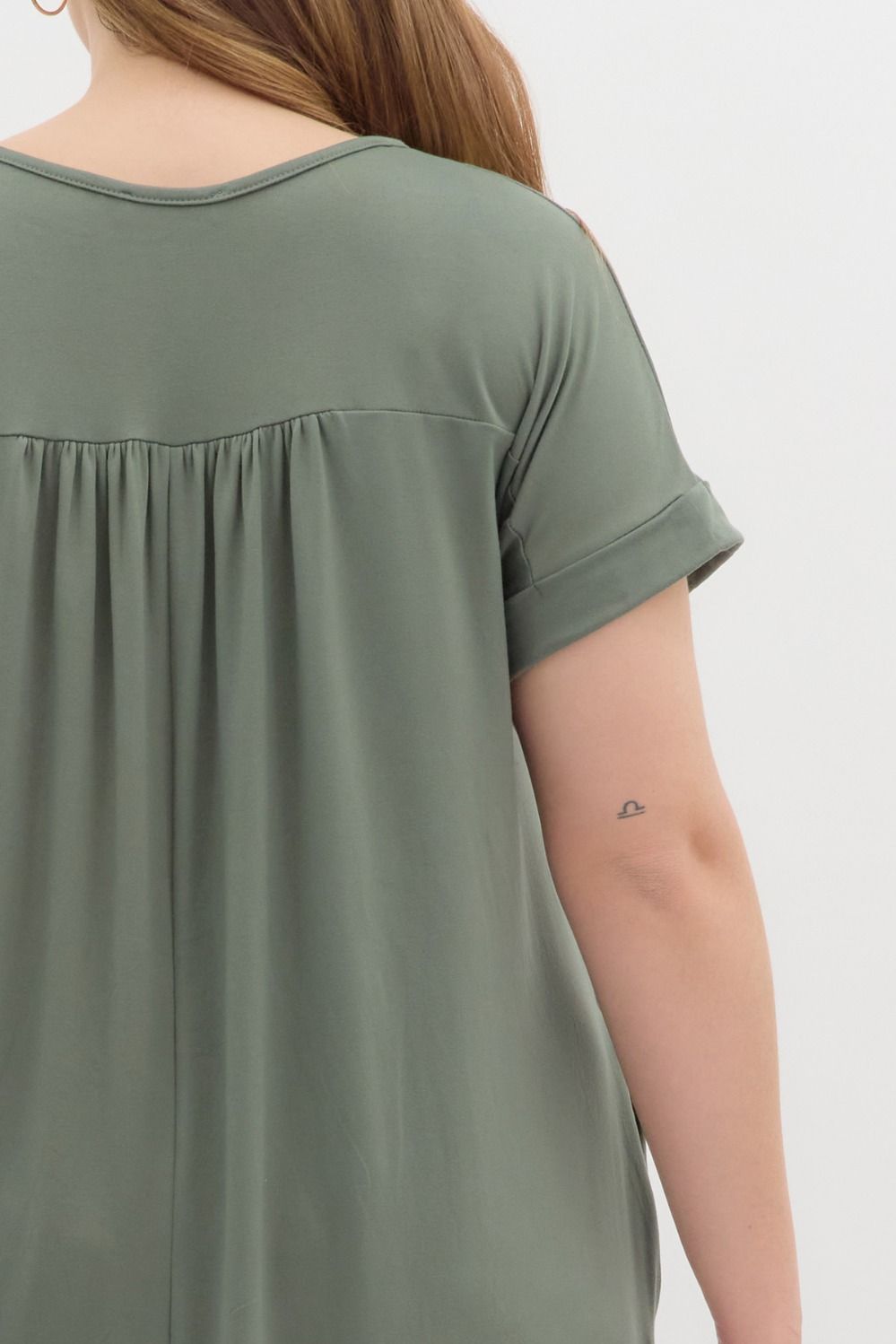 Entro Plus Maxi Dress  - Army