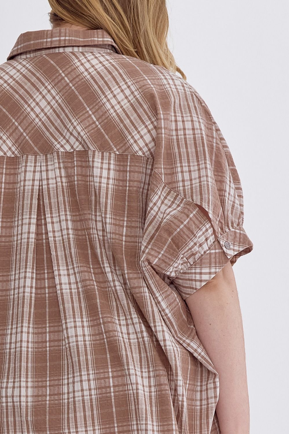 Entro Plus Plaid Woven Tunic / Dress