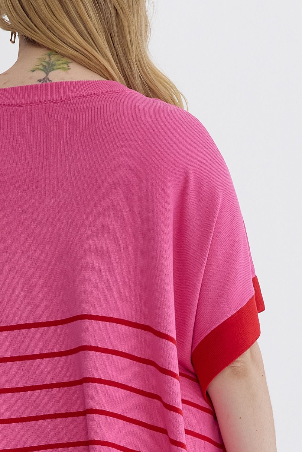 Entro Plus Poncho-style Knit Top