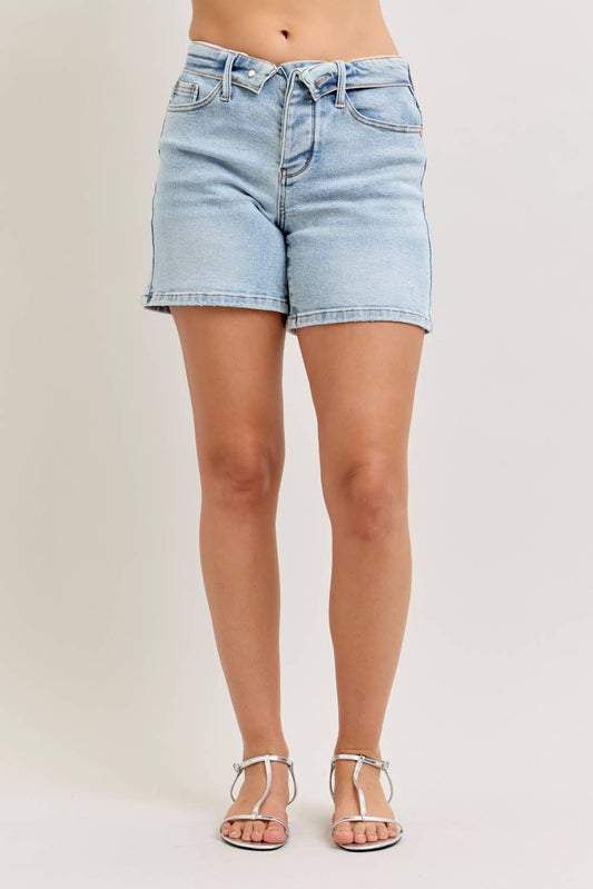 HW Slim Short w/ Foldover Waistband