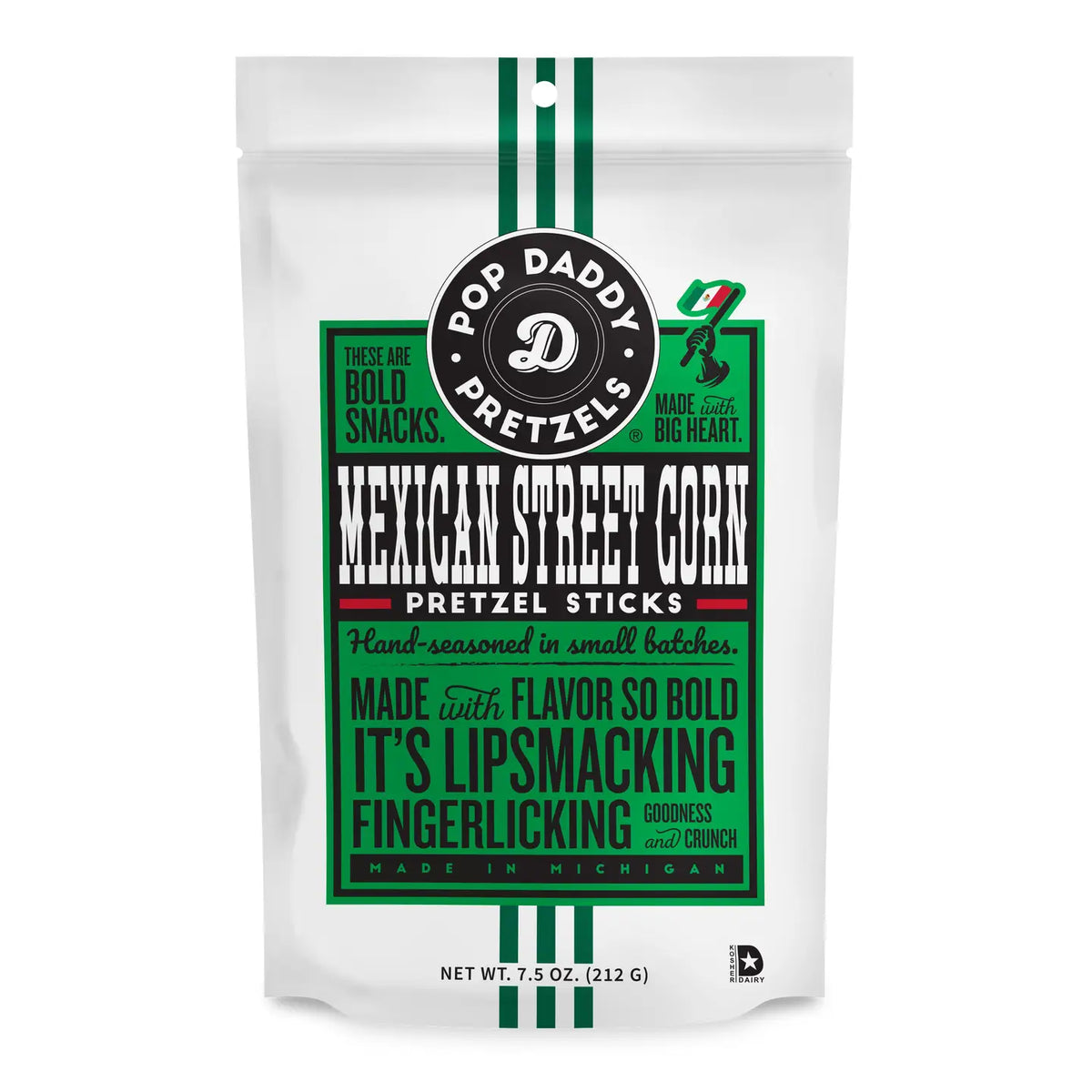 Pop Daddy Seasoned Pretzels - 7.5oz - Mexican Street Corn