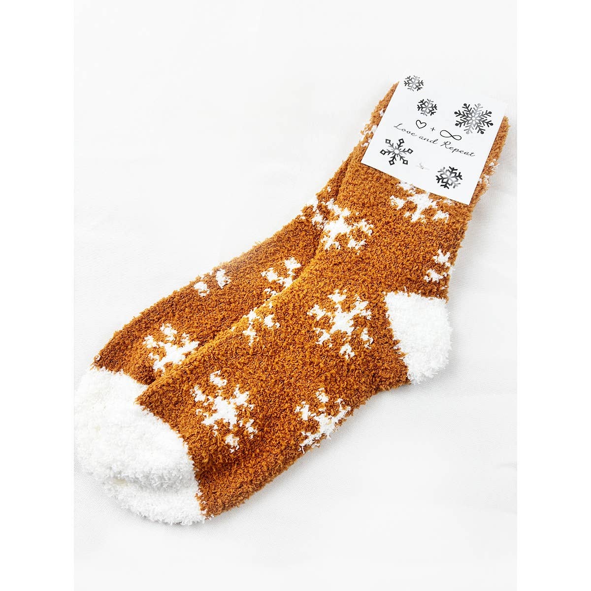 Cozy Snowflake Winter Fuzzy Socks