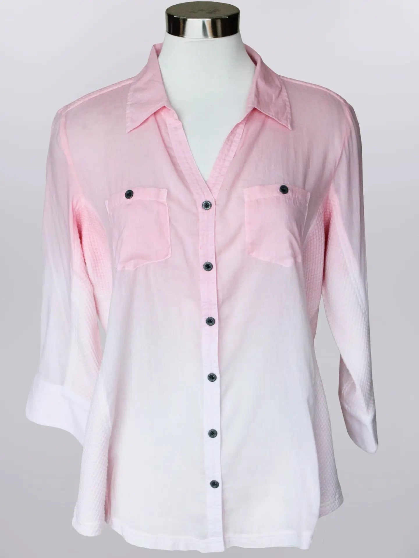 Keren Hart Pink Ombre Long Sleeve Top