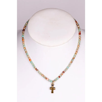 Kara Necklace in Imperial Jasper
