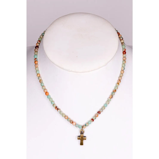 Kara Necklace in Imperial Jasper