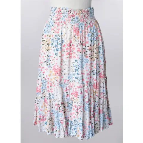Keren Hart Spring Floral Midi Skirt