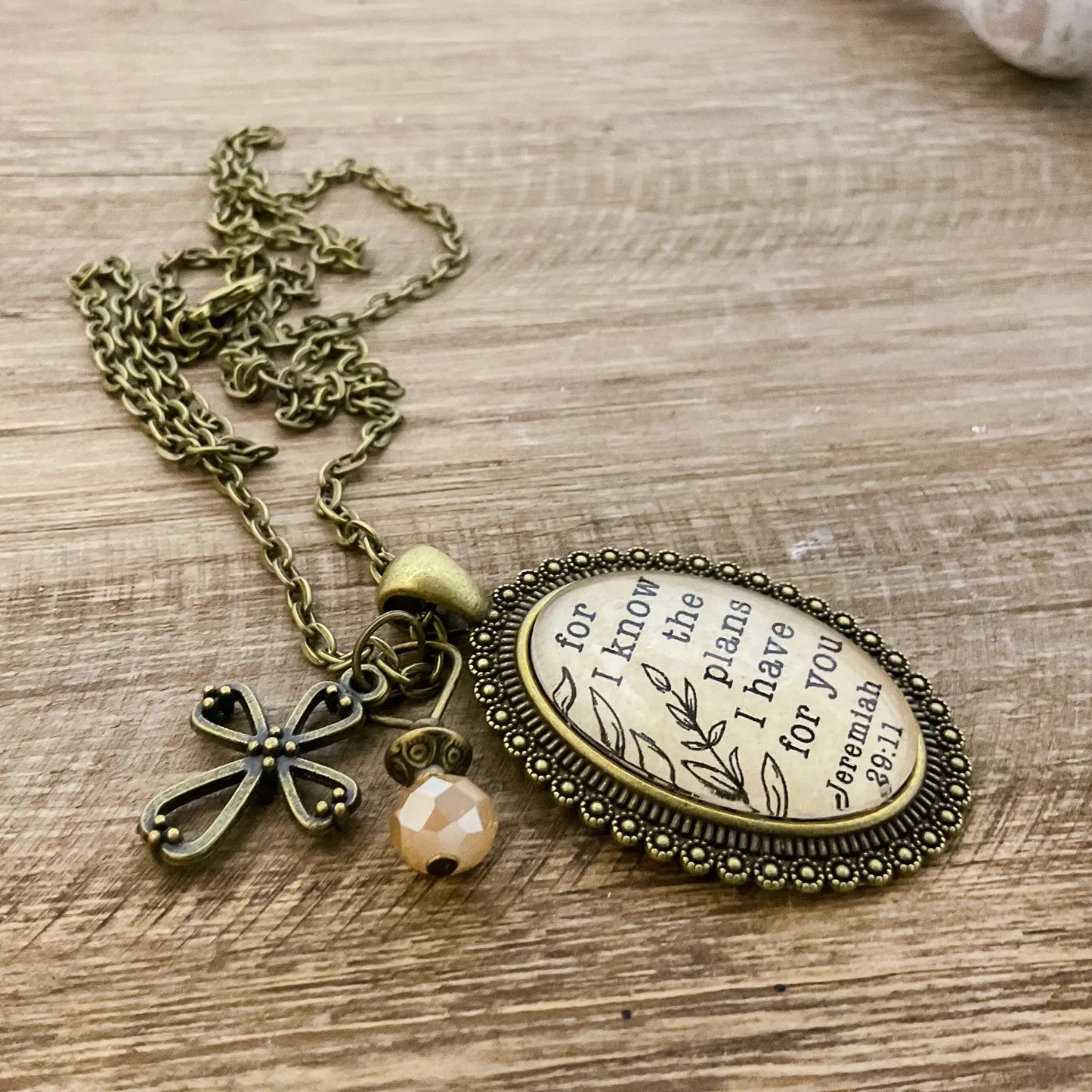 For I Know the Plans I Have For You - Jeremiah 29:11 Pendant
