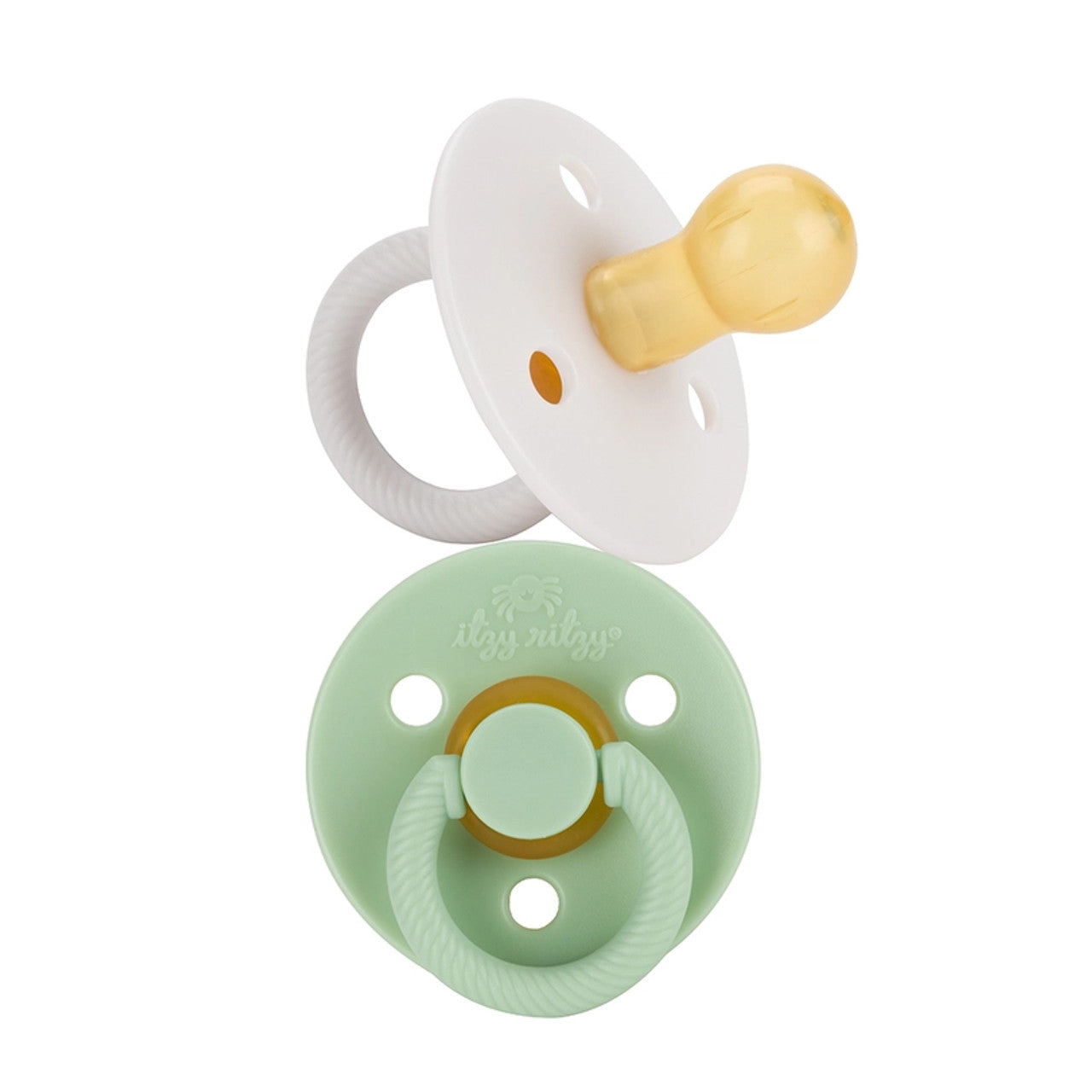 Itzy Ritzy Soother - White & Mint 0-6M