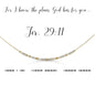 Dot & Dash Jeremiah 29:11 Necklace