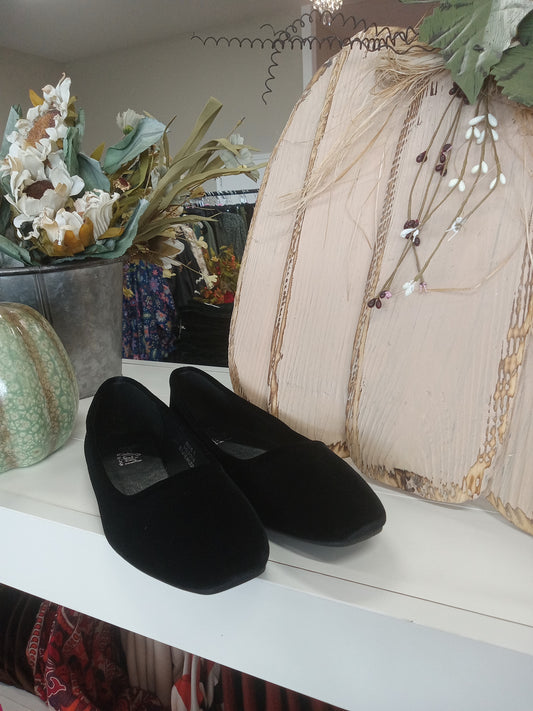 Corky's Black Velvet Over It Slip-on Flats