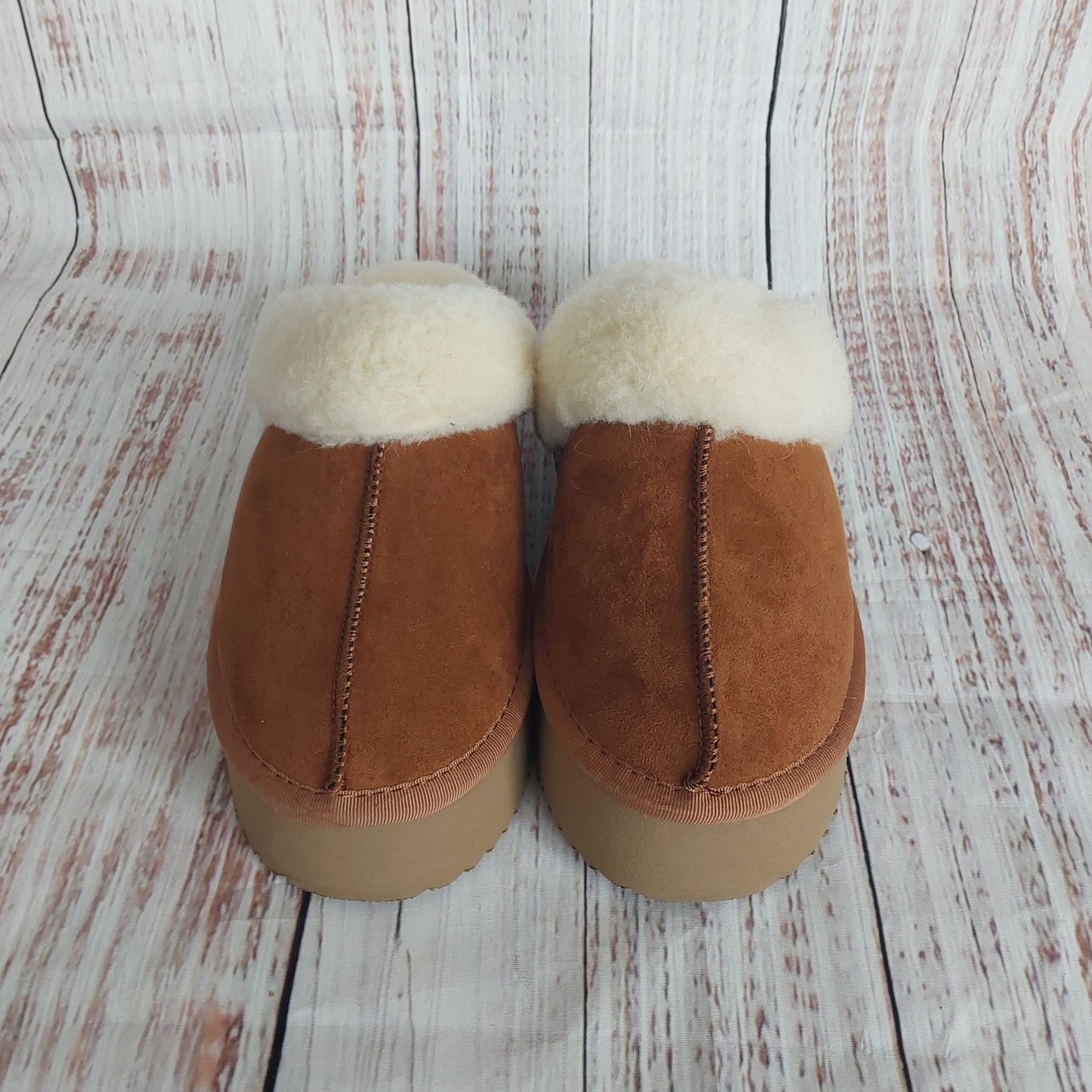 Corkys Cuddle Up-Chesnut Faux Suede