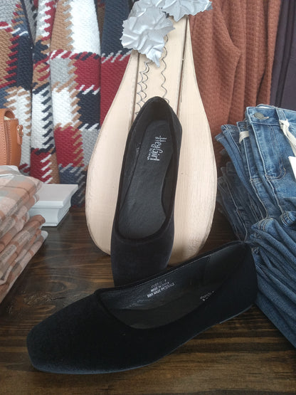Corky's Black Velvet Over It Slip-on Flats