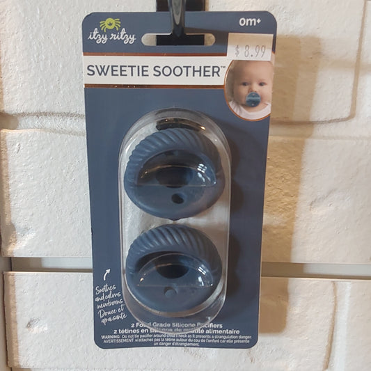 Itzy Ritzy Sweetie Soother - Navy Cable 0M+