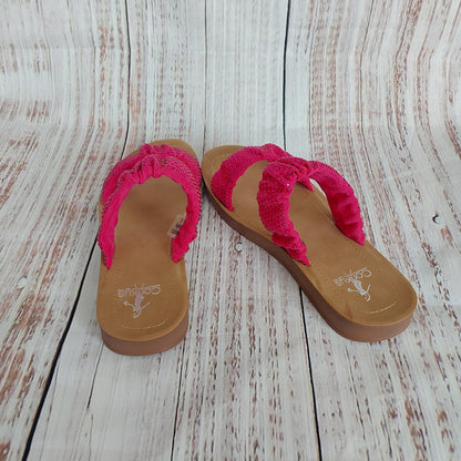 Corkys Iced Tea Sandal-Fuchsia Crystals